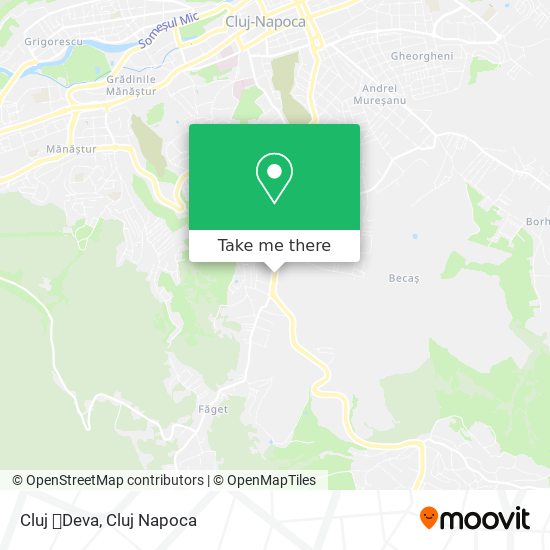 Cluj 🔜Deva map