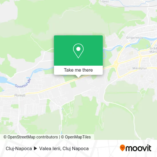 Cluj-Napoca ▶️ Valea Ierii map