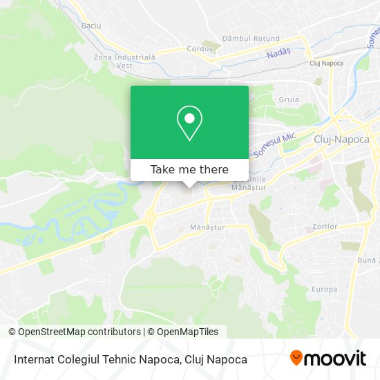 Internat Colegiul Tehnic Napoca map