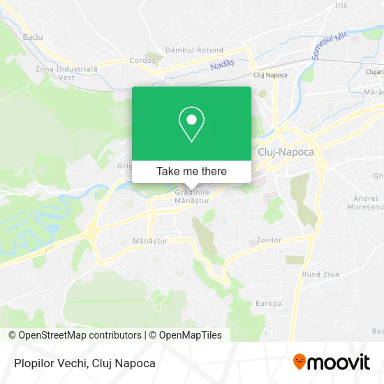 Plopilor Vechi map