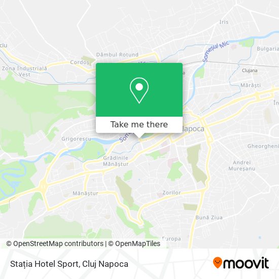Stația Hotel Sport map