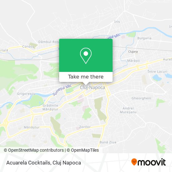 Acuarela Cocktails map