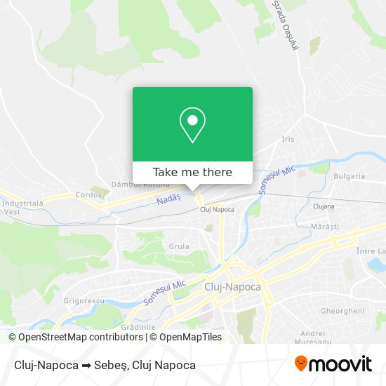 Cluj-Napoca ➡ Sebeş map