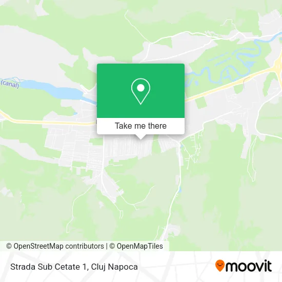 Strada Sub Cetate 1 map