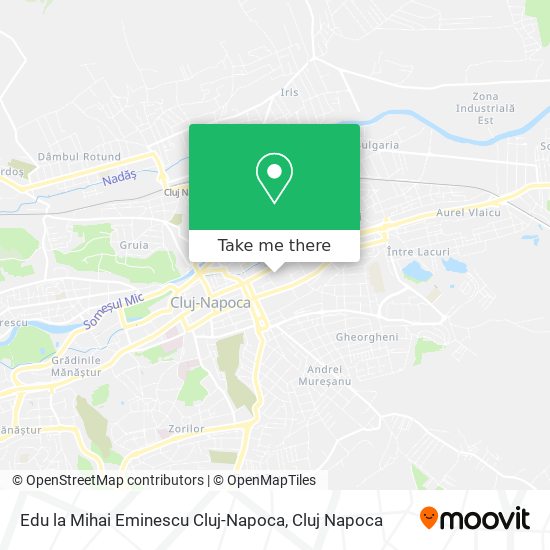 Edu la Mihai Eminescu Cluj-Napoca map