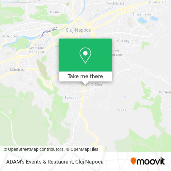 ADAM's Events & Restaurant map