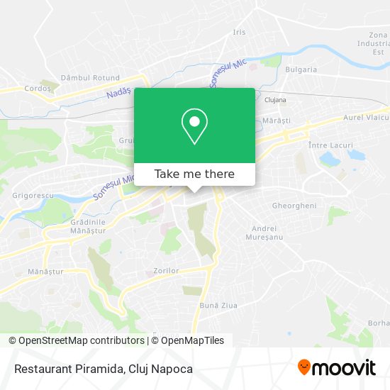 Restaurant Piramida map