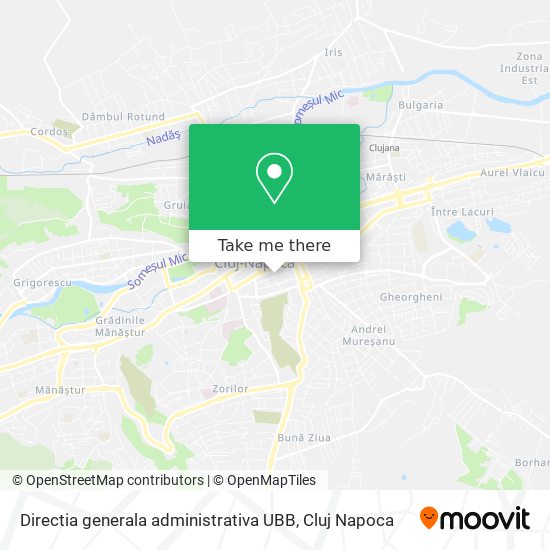 Directia generala administrativa UBB map