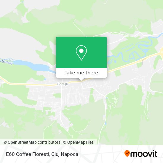 E60 Coffee Floresti map