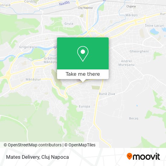 Mates Delivery map