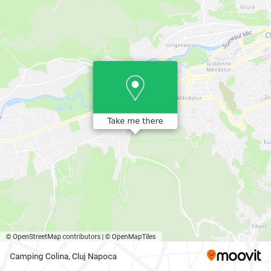 Camping Colina map