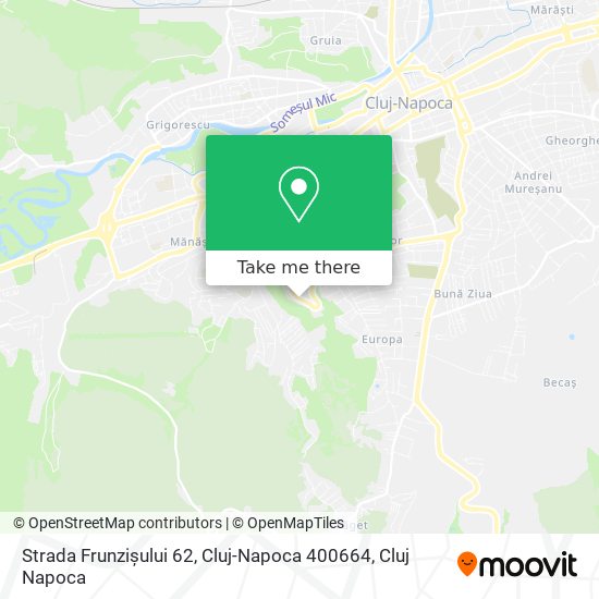 Strada Frunzișului 62, Cluj-Napoca 400664 map