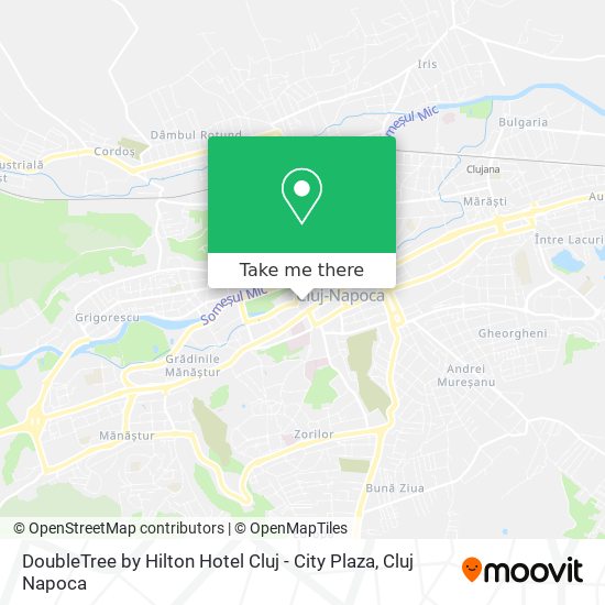 DoubleTree by Hilton Hotel Cluj - City Plaza map