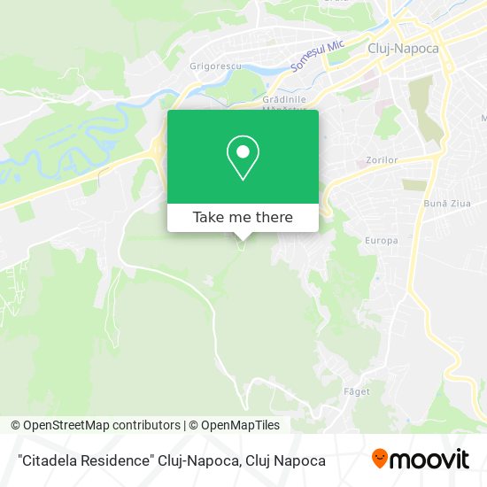 "Citadela Residence" Cluj-Napoca map