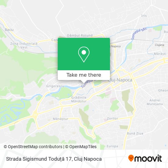 Strada Sigismund Toduță 17 map
