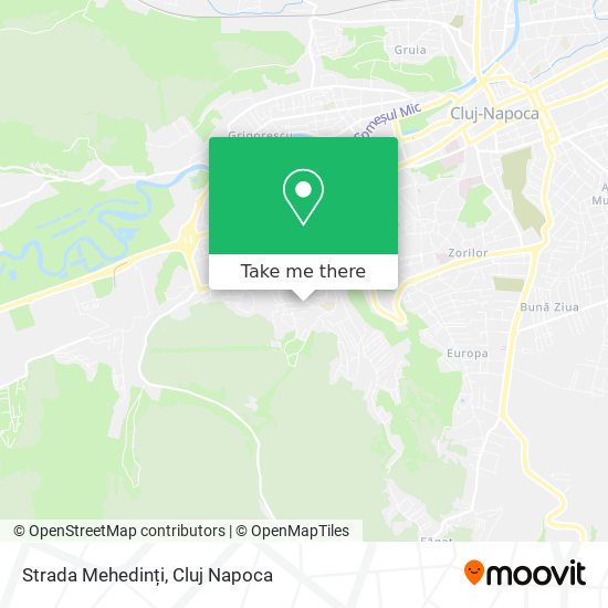 Strada Mehedinți map