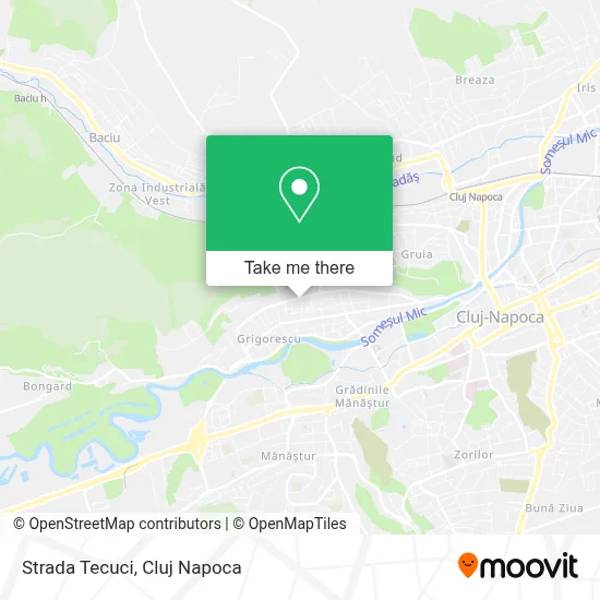 Strada Tecuci map