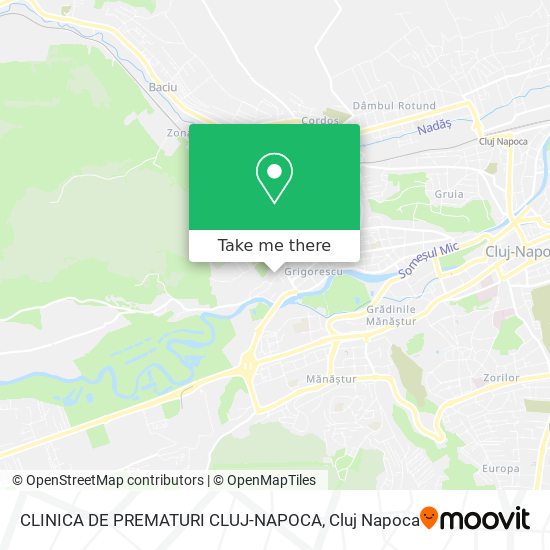 CLINICA DE PREMATURI CLUJ-NAPOCA map