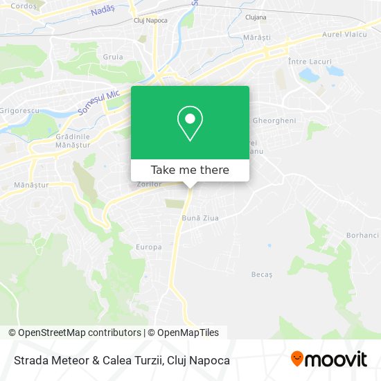 Strada Meteor & Calea Turzii map