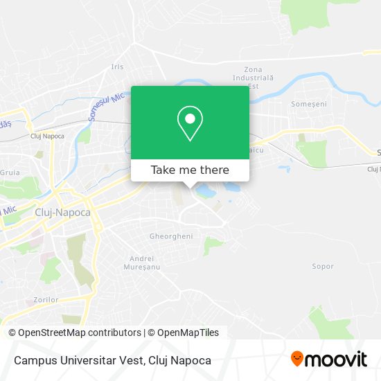 Campus Universitar Vest map