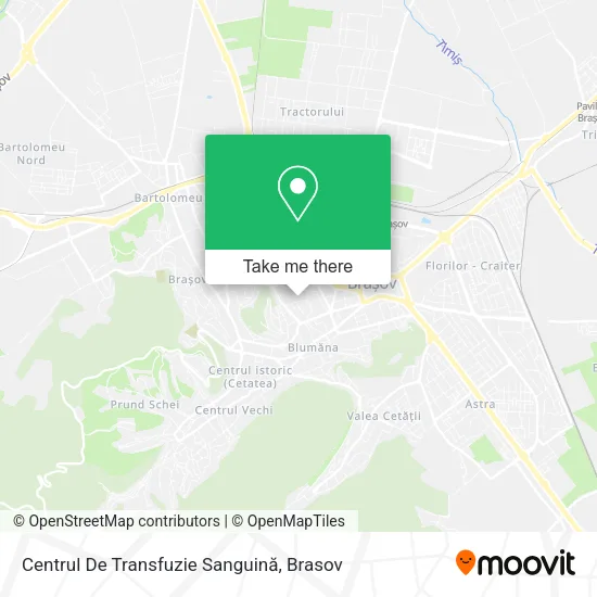 Centrul De Transfuzie Sanguină map