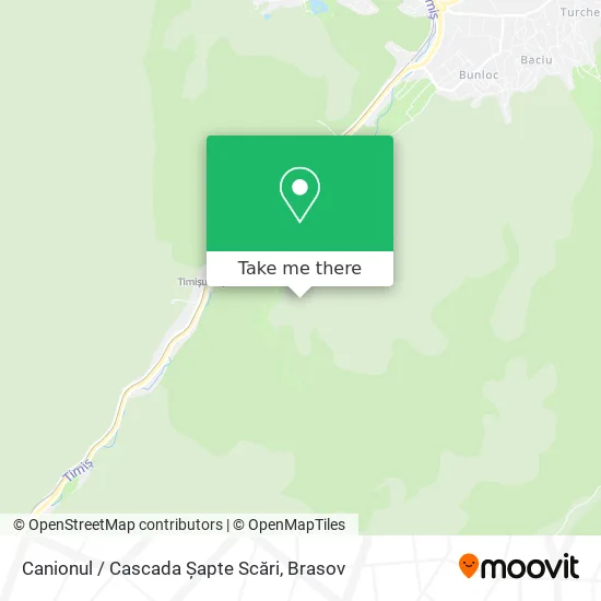 Canionul / Cascada Șapte Scări map