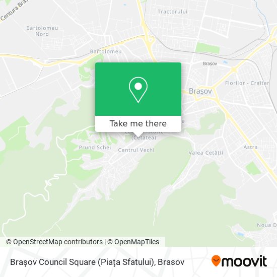 Brașov Council Square (Piața Sfatului) map