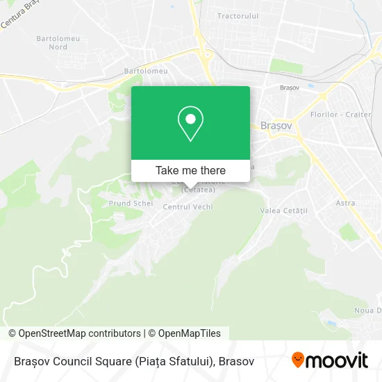 Brașov Council Square (Piața Sfatului) map