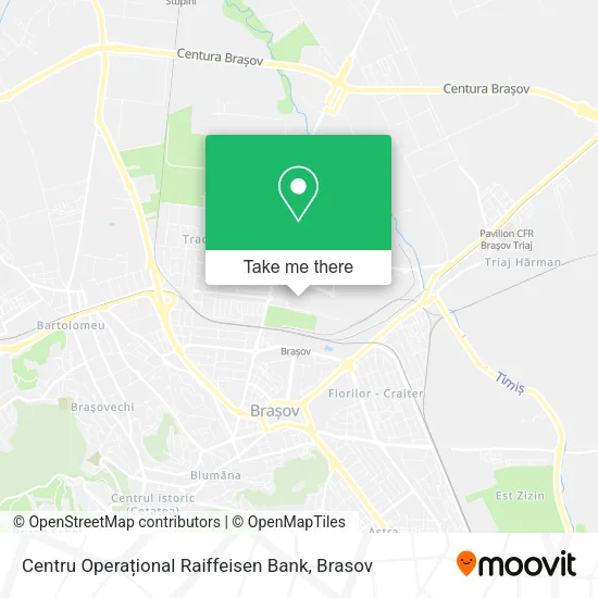 Centru Operațional Raiffeisen Bank map