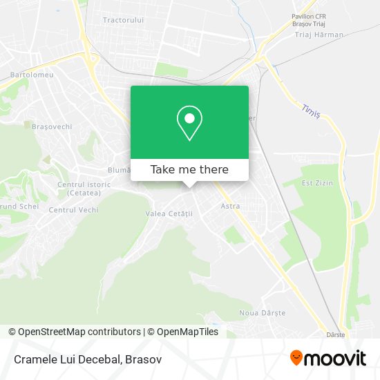 Cramele Lui Decebal map