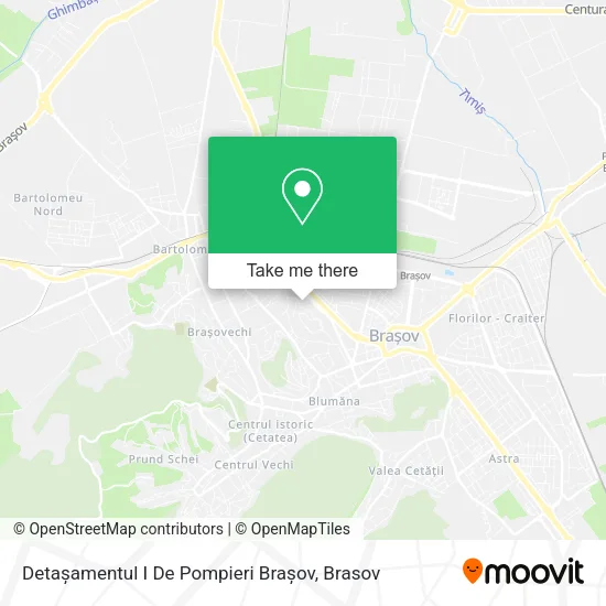Detașamentul I De Pompieri Brașov map