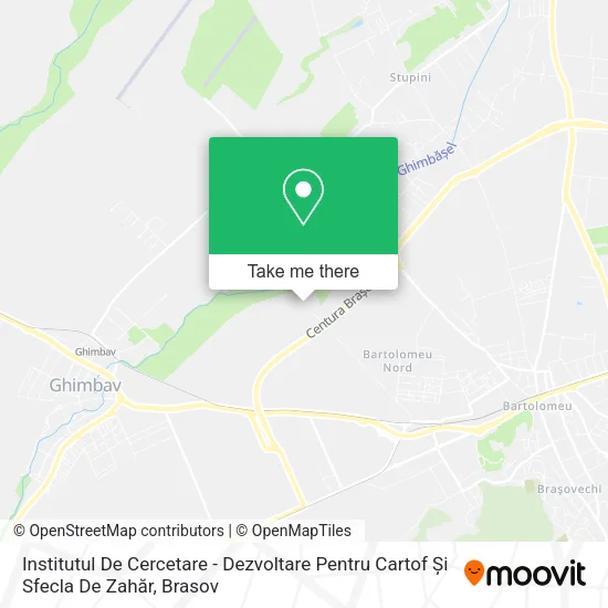 Institutul De Cercetare - Dezvoltare Pentru Cartof Și Sfecla De Zahăr map