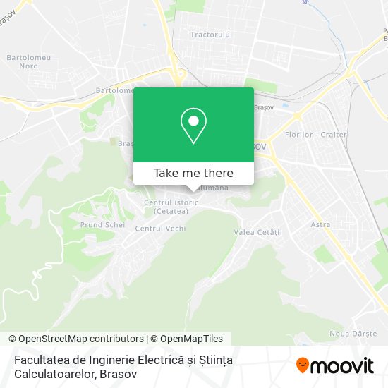 Facultatea de Inginerie Electrică și Știința Calculatoarelor map