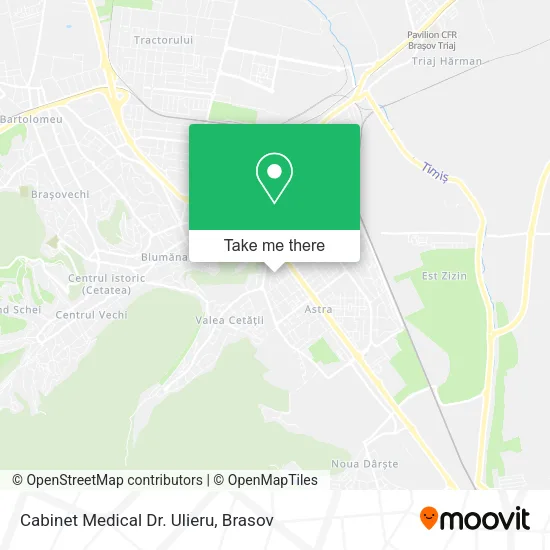 Cabinet Medical Dr. Ulieru map