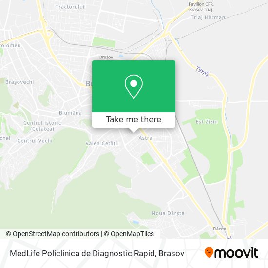 MedLife Policlinica de Diagnostic Rapid map
