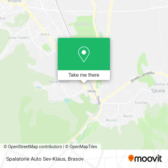 Spalatorie Auto Sev-Klaus map