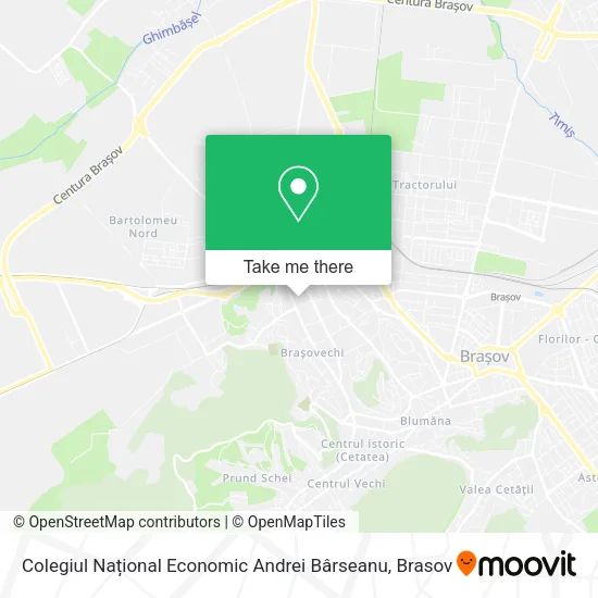 Colegiul Național Economic  Andrei Bârseanu map