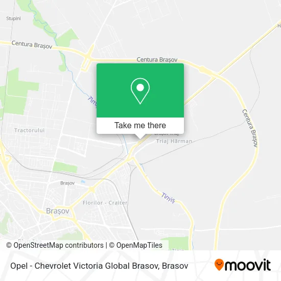 Opel - Chevrolet Victoria Global Brasov map
