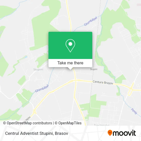 Centrul Adventist Stupini map