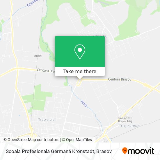 Scoala Profesională Germană Kronstadt map