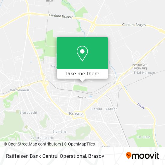 Raiffeisen Bank Centrul Operational map
