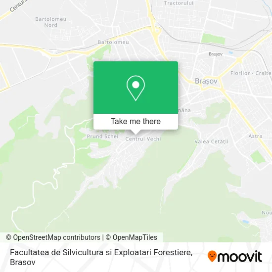 Facultatea de Silvicultura si Exploatari Forestiere map