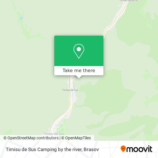 Timisu de Sus Camping by the river map