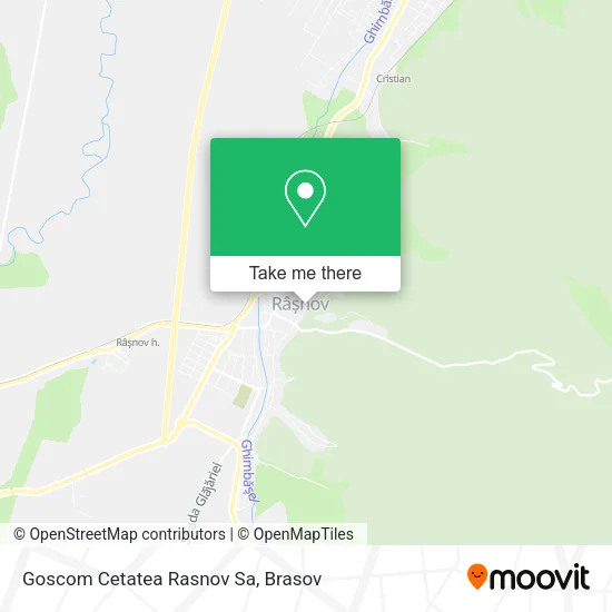 Goscom Cetatea Rasnov Sa map