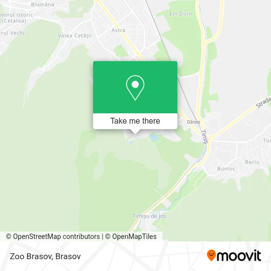 Zoo Brasov map