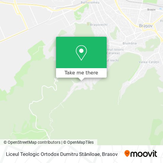 Liceul Teologic Ortodox Dumitru Stăniloae map