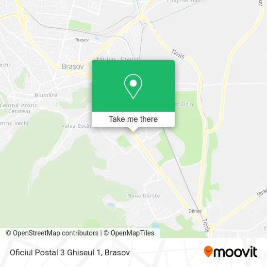 Oficiul Postal 3 Ghiseul 1 map