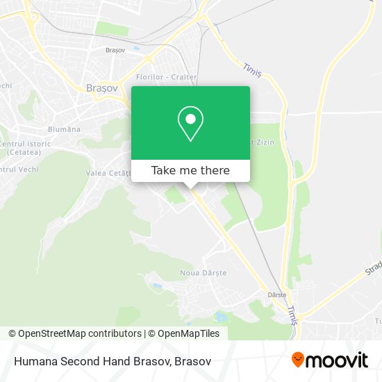 Humana Second Hand Brasov map