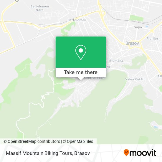 Massif Mountain Biking Tours map