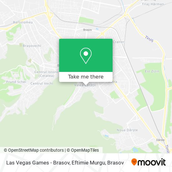 Las Vegas Games - Brasov, Eftimie Murgu map